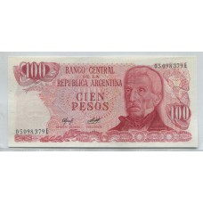 ARGENTINA COL. 638g BILLETE 100 PESOS LEY 18.188 BOT 2410 SIN CIRCULAR UNC